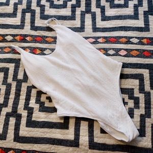 Aerie Smocked Super Scoop One Piece Swimsuit